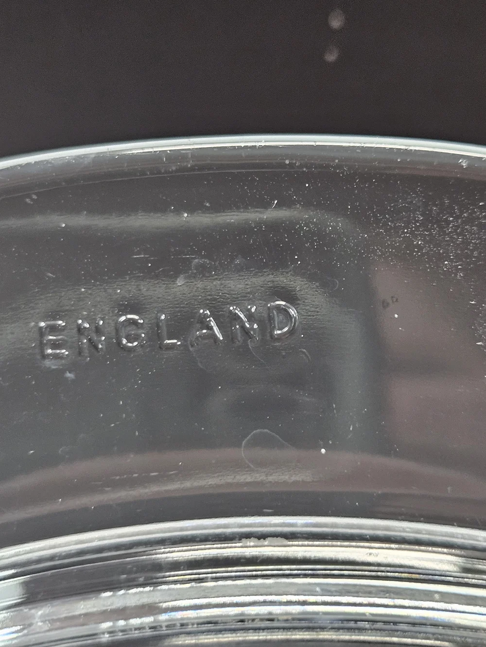 Vintage Pyrex England 28-C Clear Glass Round Casserole Dish Replacement Lid 28cm